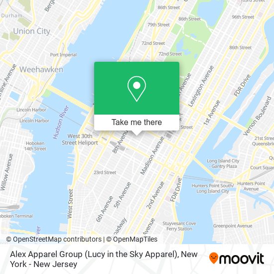 Alex Apparel Group (Lucy in the Sky Apparel) map