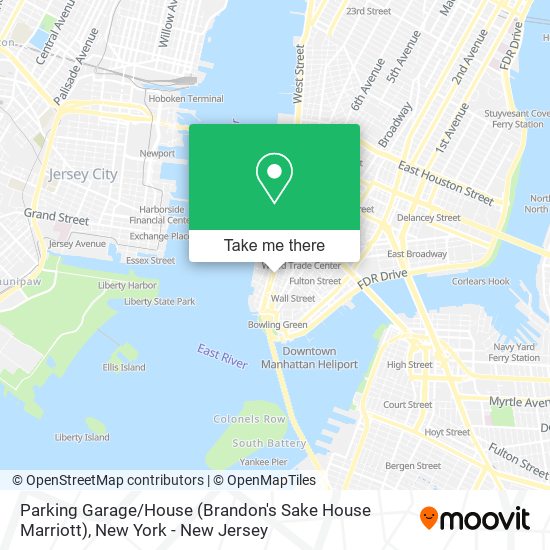 Mapa de Parking Garage / House (Brandon's Sake House Marriott)