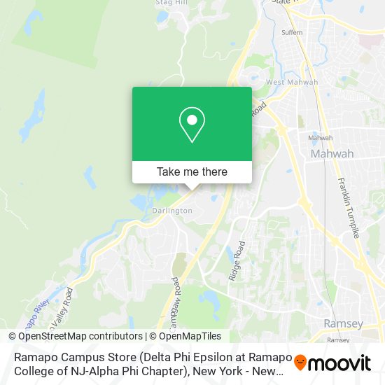 Ramapo Campus Store (Delta Phi Epsilon at Ramapo College of NJ-Alpha Phi Chapter) map