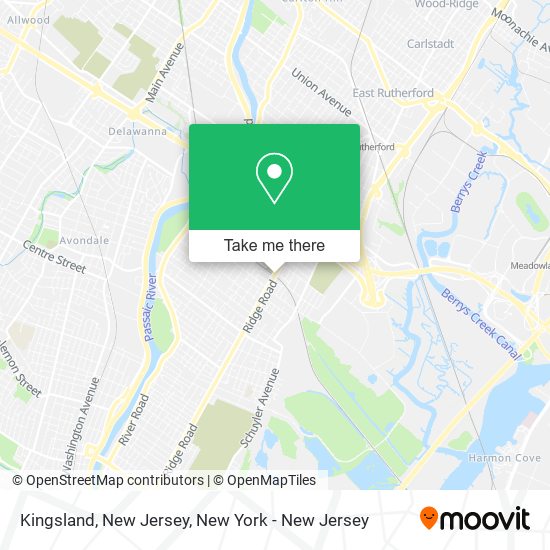 Kingsland, New Jersey map