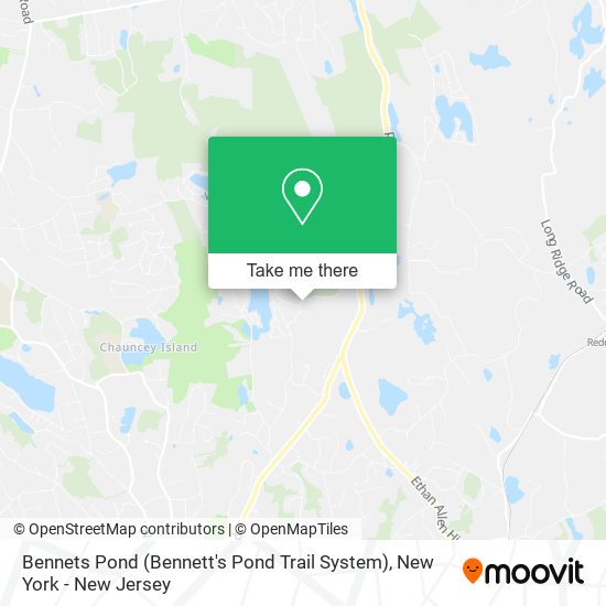 Bennets Pond (Bennett's Pond Trail System) map