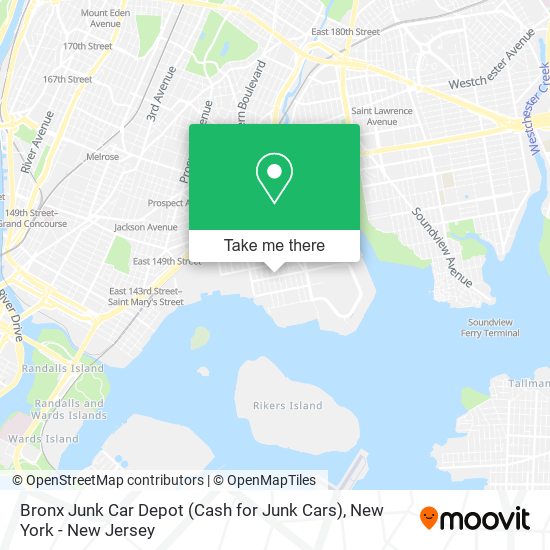Mapa de Bronx Junk Car Depot (Cash for Junk Cars)