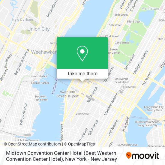 Mapa de Midtown Convention Center Hotel (Best Western Convention Center Hotel)