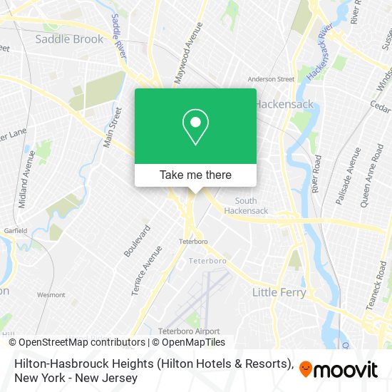 Mapa de Hilton-Hasbrouck Heights (Hilton Hotels & Resorts)