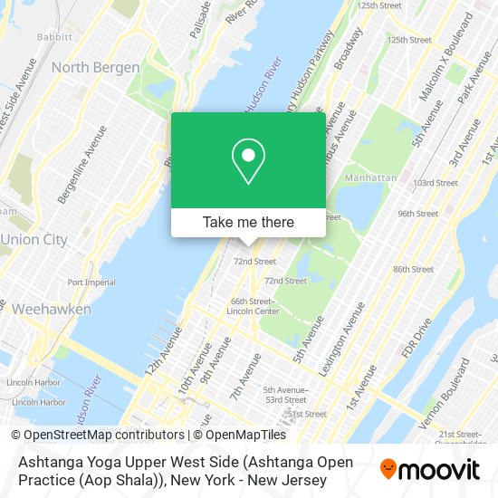Ashtanga Yoga Upper West Side (Ashtanga Open Practice (Aop Shala)) map