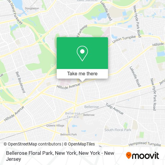 Bellerose Floral Park, New York map