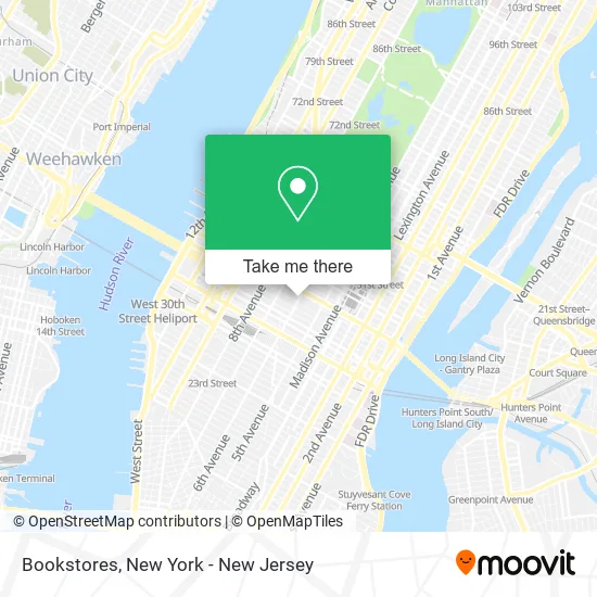 Bookstores map