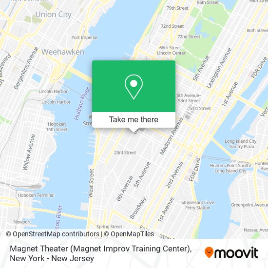 Mapa de Magnet Theater (Magnet Improv Training Center)