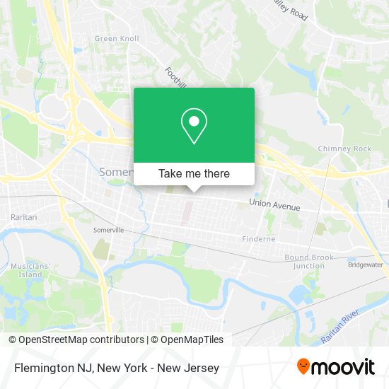 Flemington NJ map