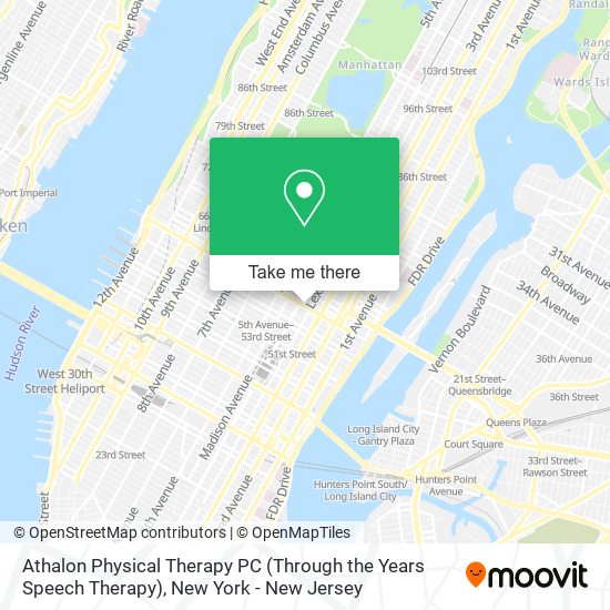 Mapa de Athalon Physical Therapy PC (Through the Years Speech Therapy)