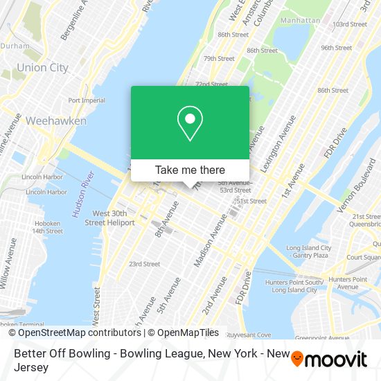 Mapa de Better Off Bowling - Bowling League