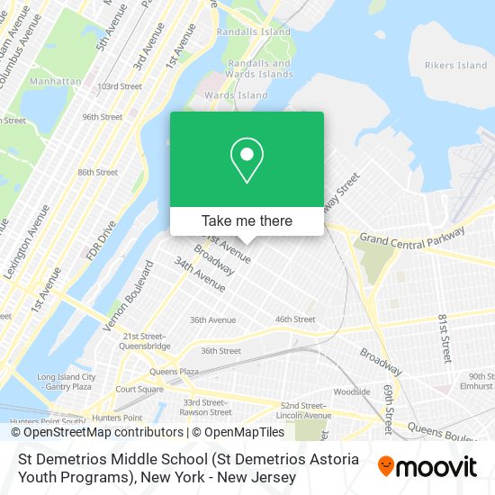 Mapa de St Demetrios Middle School (St Demetrios Astoria Youth Programs)