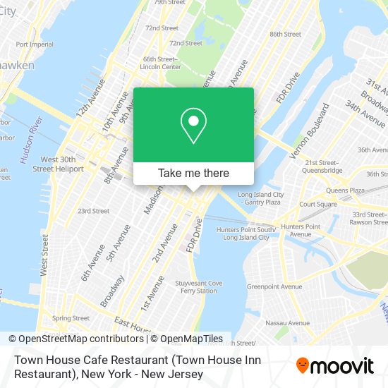 Mapa de Town House Cafe Restaurant