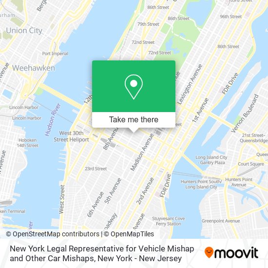 Mapa de New York Legal Representative for Vehicle Mishap and Other Car Mishaps