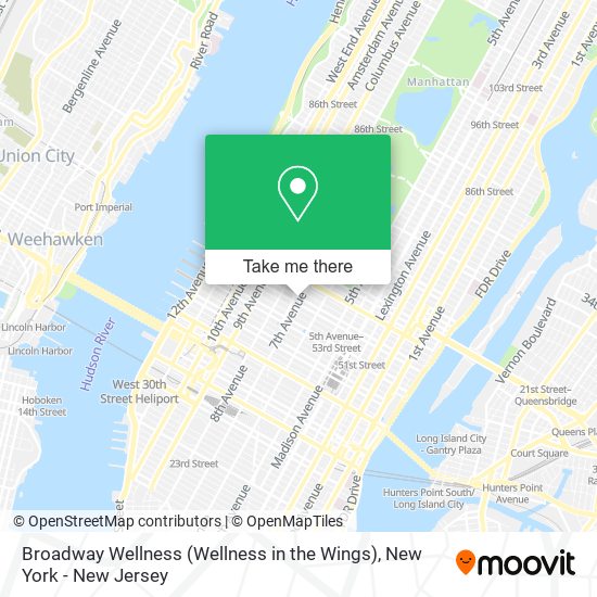 Broadway Wellness (Wellness in the Wings) map