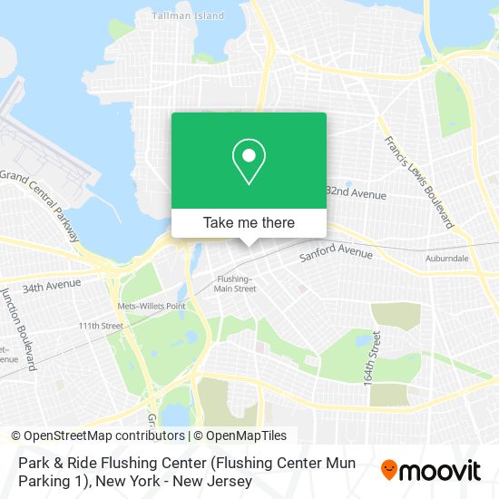 Mapa de Park & Ride Flushing Center (Flushing Center Mun Parking 1)