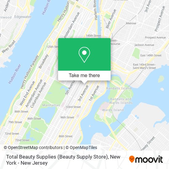 Mapa de Total Beauty Supplies (Beauty Supply Store)