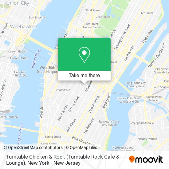 Mapa de Turntable Chicken & Rock (Turntable Rock Cafe & Lounge)