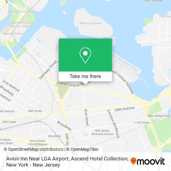 Mapa de Avion Inn Near LGA Airport, Ascend Hotel Collection