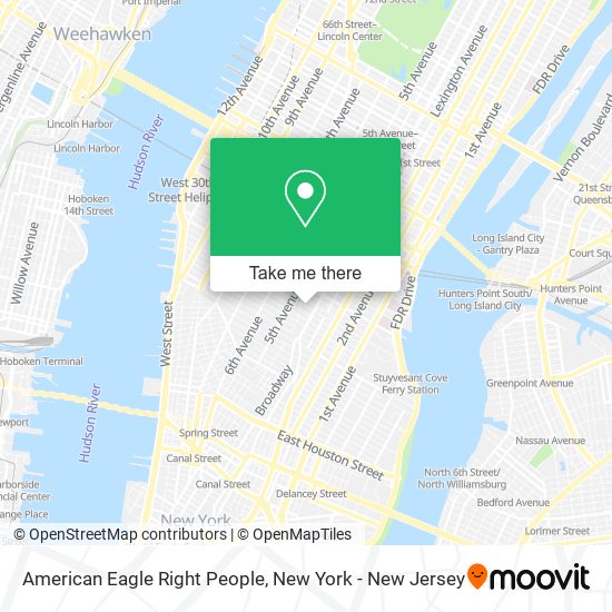 Mapa de American Eagle Right People