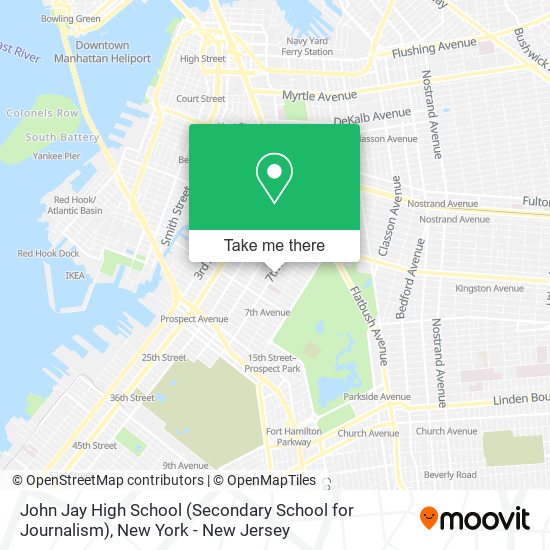 Mapa de John Jay High School (Secondary School for Journalism)