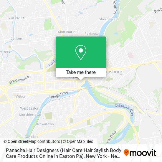 Panache Hair Designers (Hair Care Hair Stylish Body Care Products Online in Easton Pa) map