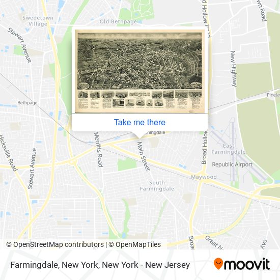 Farmingdale, New York map
