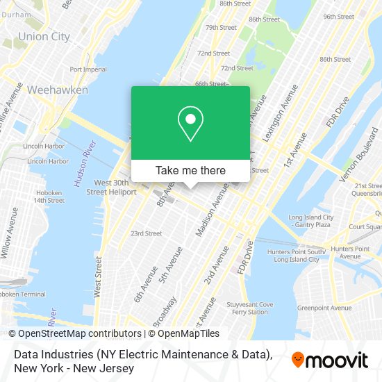 Mapa de Data Industries (NY Electric Maintenance & Data)