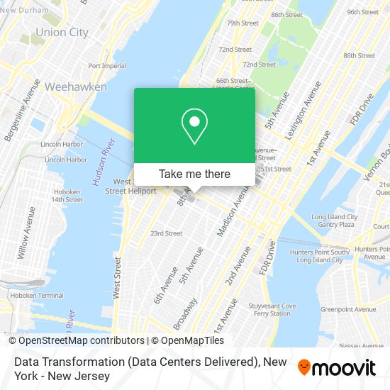 Data Transformation (Data Centers Delivered) map