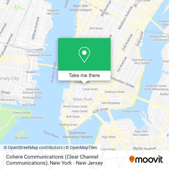 Cohere Communications (Clear Channel Communications) map