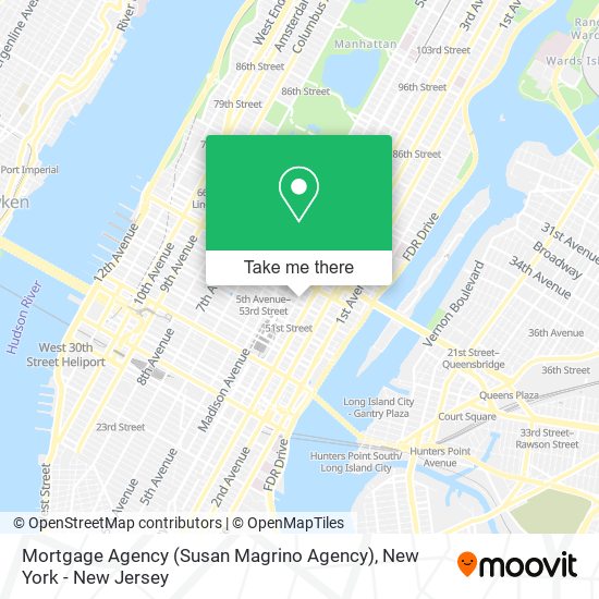 Mapa de Mortgage Agency (Susan Magrino Agency)