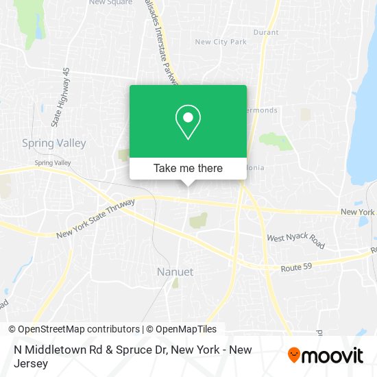 N Middletown Rd & Spruce Dr map