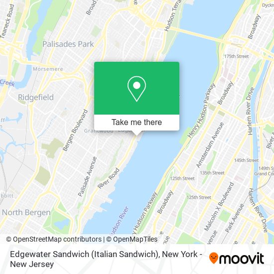 Edgewater Sandwich (Italian Sandwich) map