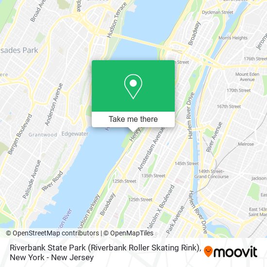 Riverbank State Park (Riverbank Roller Skating Rink) map