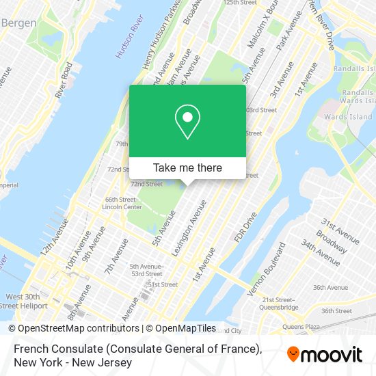 French Consulate (Consulate General of France) map