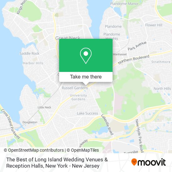The Best of Long Island Wedding Venues & Reception Halls map