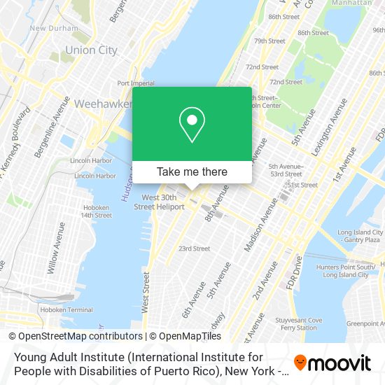 Mapa de Young Adult Institute (International Institute for People with Disabilities of Puerto Rico)