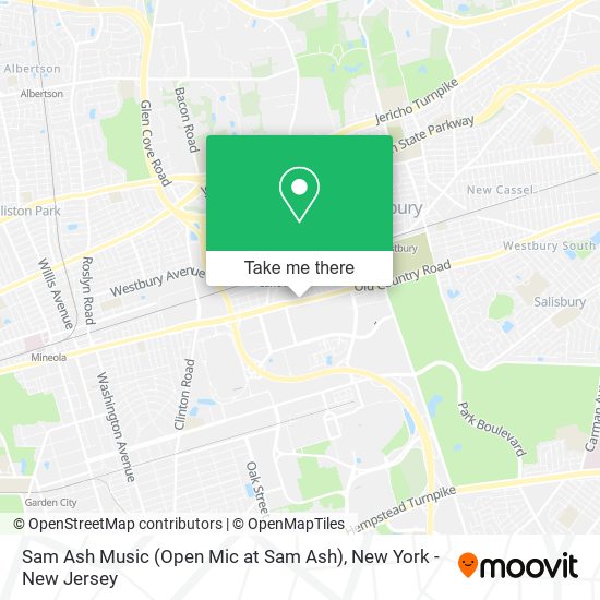 Sam Ash Music (Open Mic at Sam Ash) map