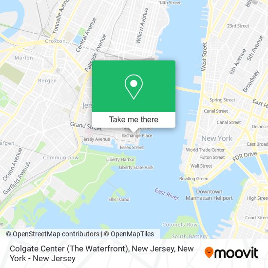 Mapa de Colgate Center (The Waterfront), New Jersey