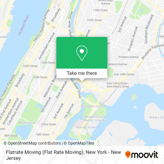 Mapa de Flatrate Moving (Flat Rate Moving)