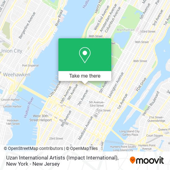 Mapa de Uzan International Artists (Impact International)