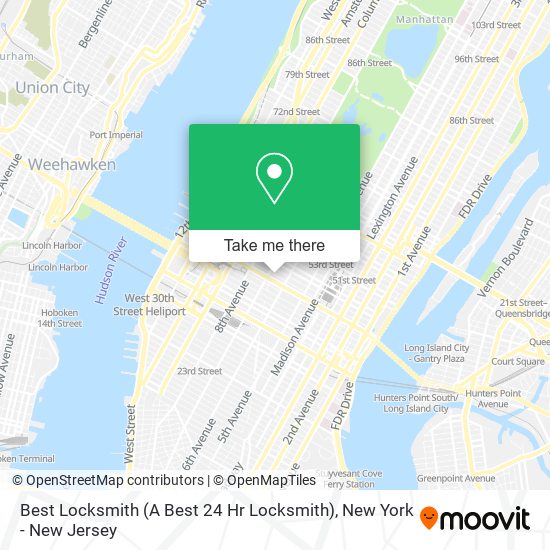 Best Locksmith (A Best 24 Hr Locksmith) map