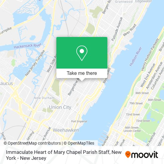 Immaculate Heart of Mary Chapel Parish Staff map