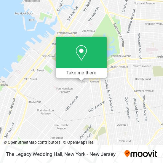 Mapa de The Legacy Wedding Hall