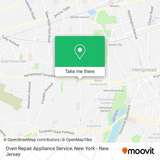 Oven Repair Appliance Service map