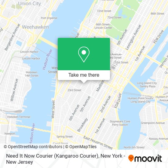 Mapa de Need It Now Courier (Kangaroo Courier)