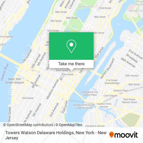 Mapa de Towers Watson Delaware Holdings