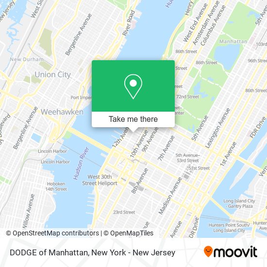 DODGE of Manhattan map