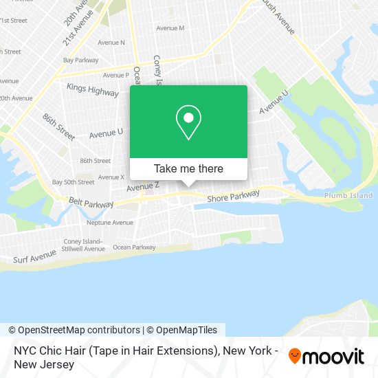 Mapa de NYC Chic Hair (Tape in Hair Extensions)