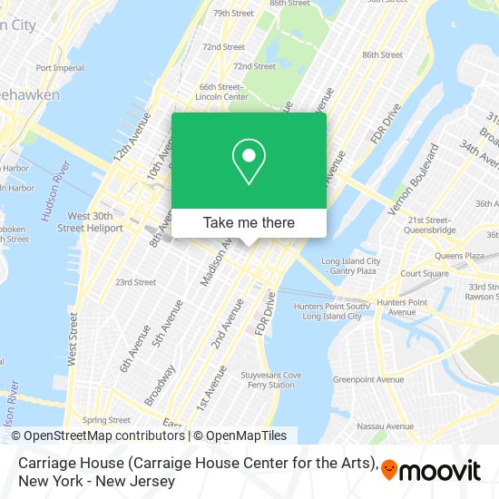 Mapa de Carriage House (Carraige House Center for the Arts)